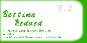 bettina medved business card